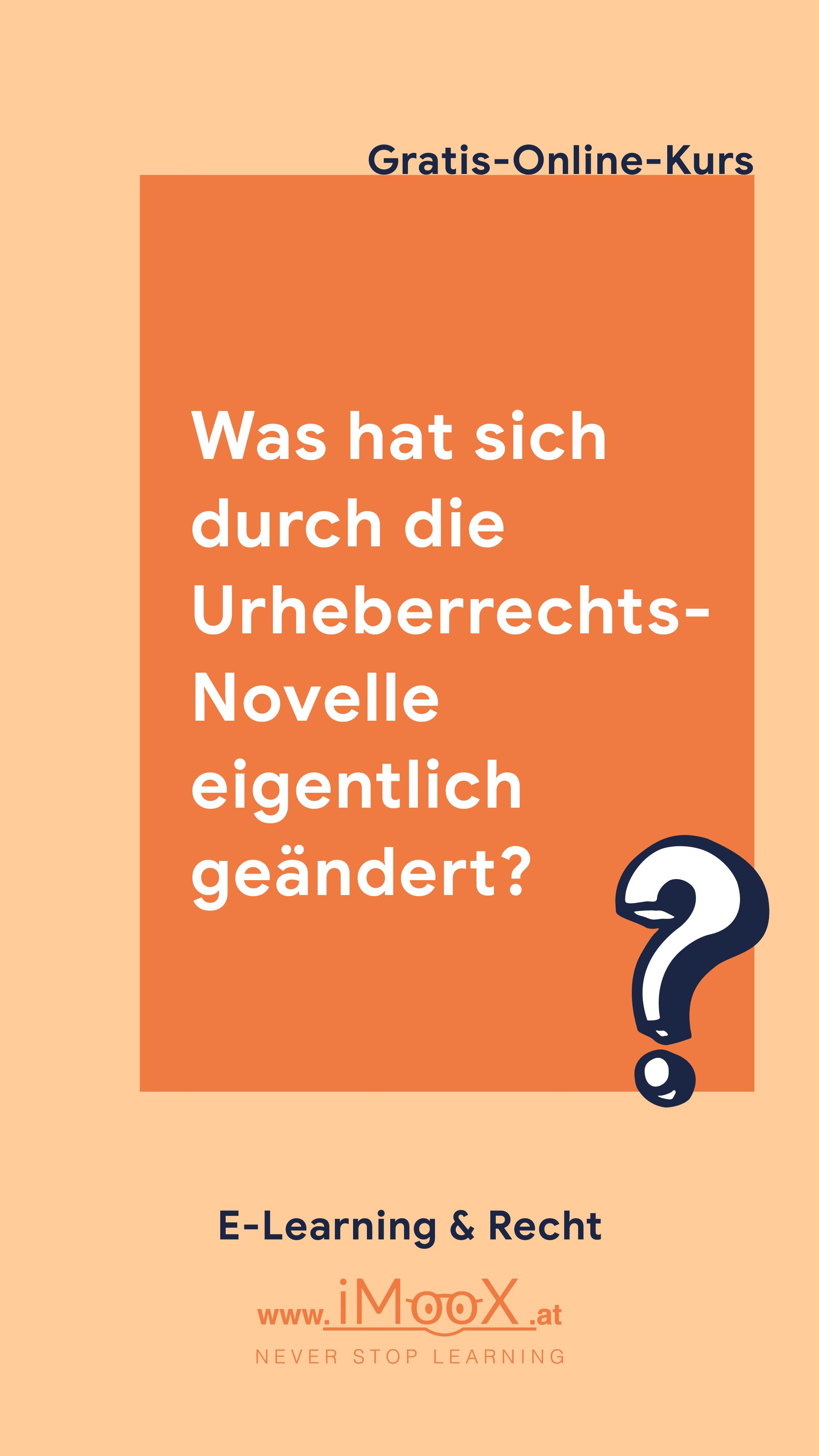 💡 Seit der letzten großen Änderung 2015 hat sich im Urheberrecht einiges getan. Eine weitere ...