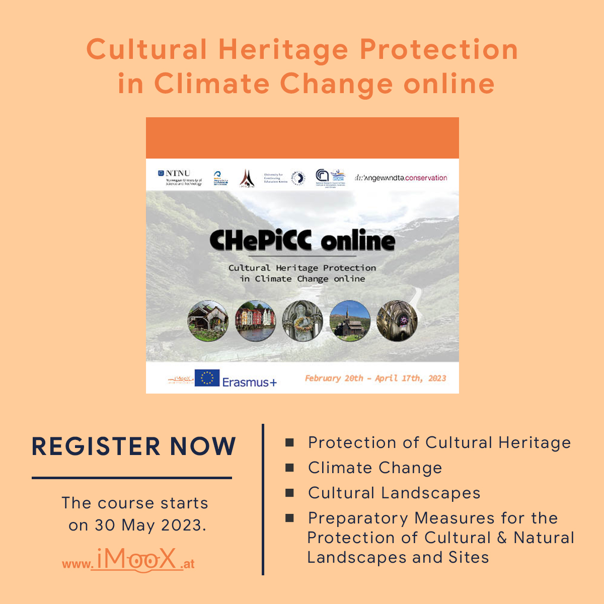 This MOOC deals with the importance of cultural heritage (tangible, movable or immovable, but ...