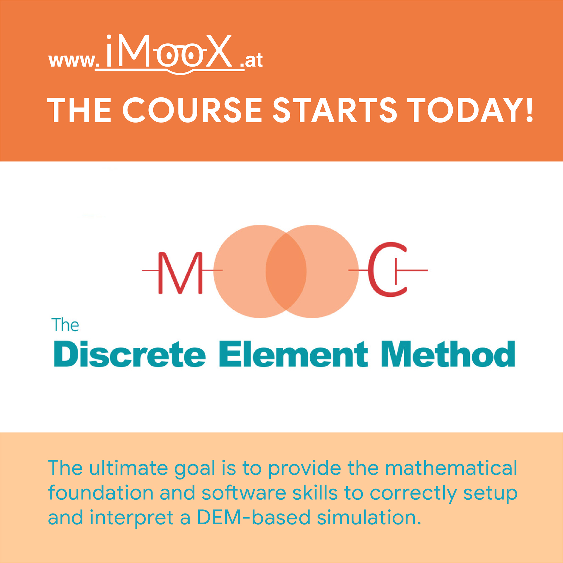 In this MOOC, both fundamentals and more advanced topics related to the Discrete Element Method ...
