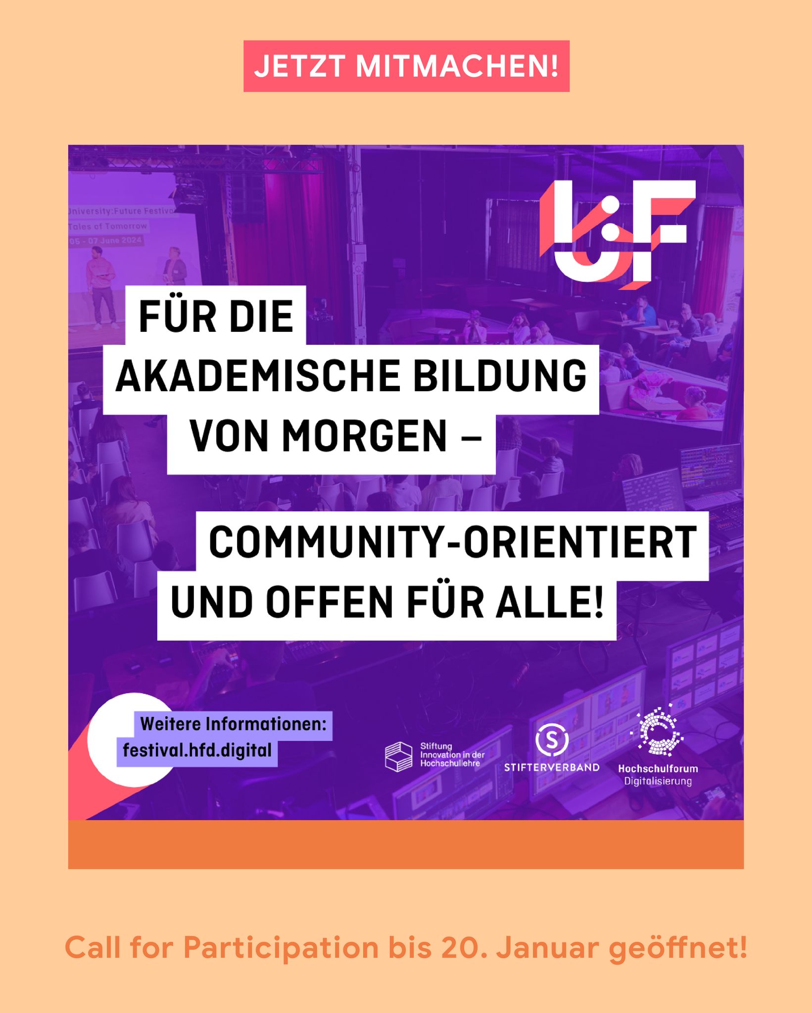 📣 Call for Participation: Werde Teil des #UFFestival 2025! 🌟

Wir sind stolz, Netzwerkpartner des...