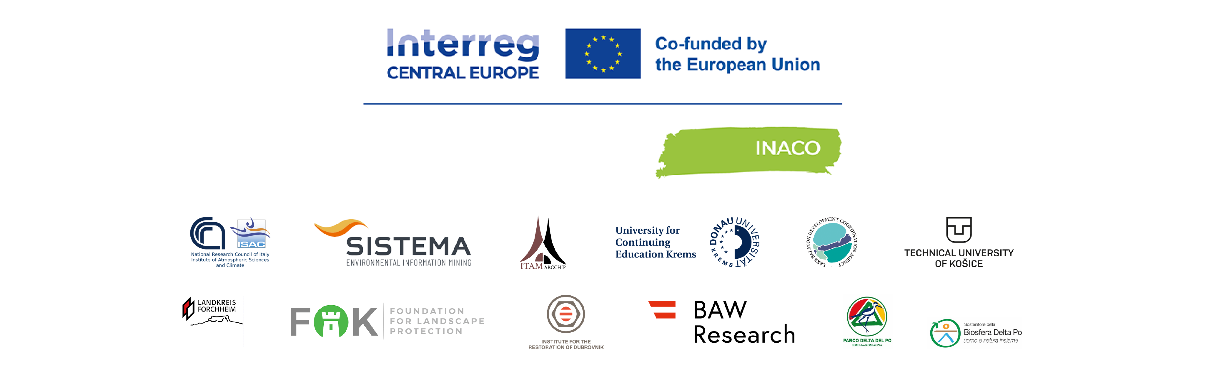 Logos INACO Projektparnterorganisationen